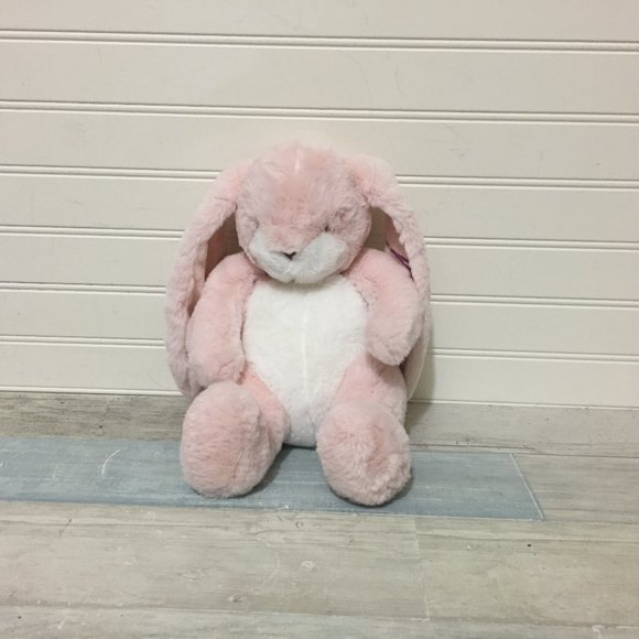 Bunnies by the Bay, 12" Pink Nibbler Plush Rabbit, Personalized MORGAN - Picture 1 of 6